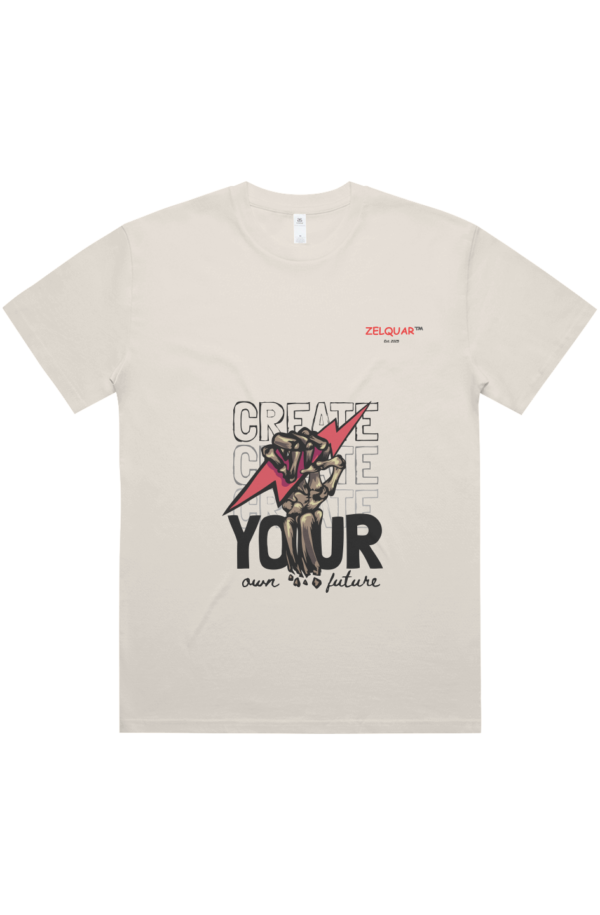 ZELQUAR™ "Create Your Own Future" Oversized T-Shirt | AS Colour 5052 | 7.5 OZ Premium Cotton