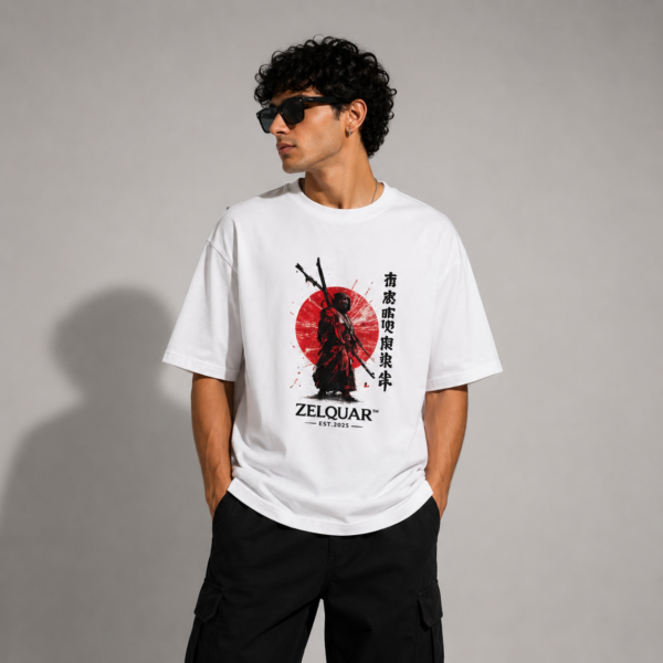 ChatGPT Image Jun 16, 2026, 12_26_33 PM ZELQUAR™ Ronin Heavyweight Oversized T-Shirt | 7.5 oz Premium Garment-Dyed Streetwear Tee