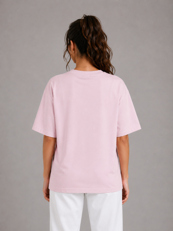 ZELQUAR™ Floral Embroidered Women's Oversized Tee | Premium Heavyweight Cotton