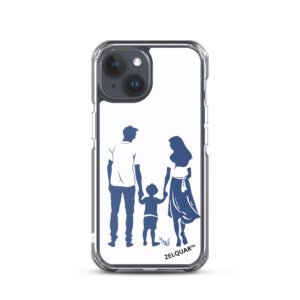 ZELQUAR™ Forever Together MagSafe iPhone Case | Minimalist Family Silhouette Transparent Cover