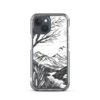 ZELQUAR™ Minimal Nature Landscape MagSafe® clear case for iPhone® | Premium Mountain Art