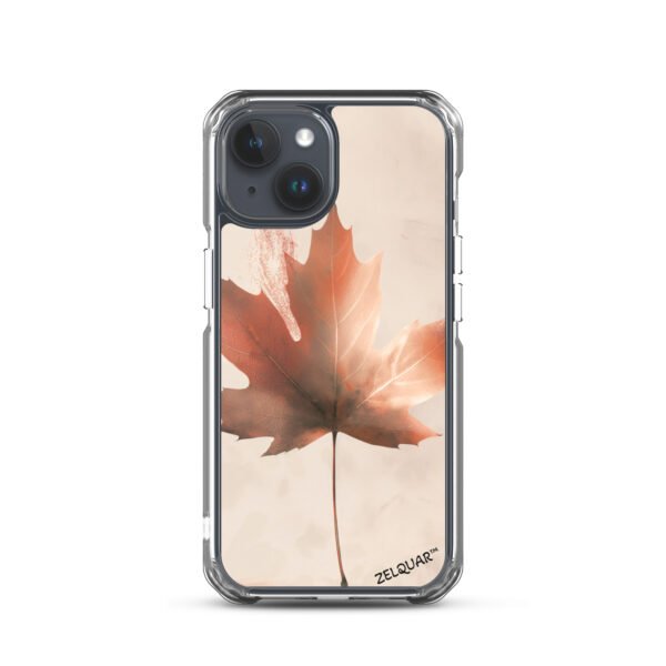 ZELQUAR™ Autumn Maple Leaf MagSafe® clear case for iPhone® | Minimal Nature Aesthetic Protective CoverMagSafe® clear case for iPhone®