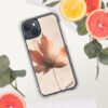 ZELQUAR™ Autumn Maple Leaf MagSafe® clear case for iPhone® | Minimal Nature Aesthetic Protective CoverMagSafe® clear case for iPhone®