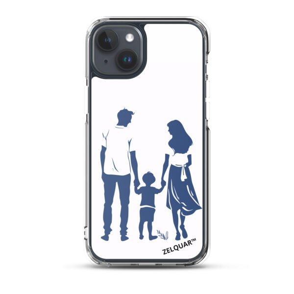 ZELQUAR™ Forever Together MagSafe iPhone Case | Minimalist Family Silhouette Transparent Cover