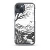 ZELQUAR™ Minimal Nature Landscape MagSafe® clear case for iPhone® | Premium Mountain Art