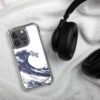 ZELQUAR™ Midnight Wave MagSafe iPhone Case | Japanese Ink Art Transparent Protective Cover
