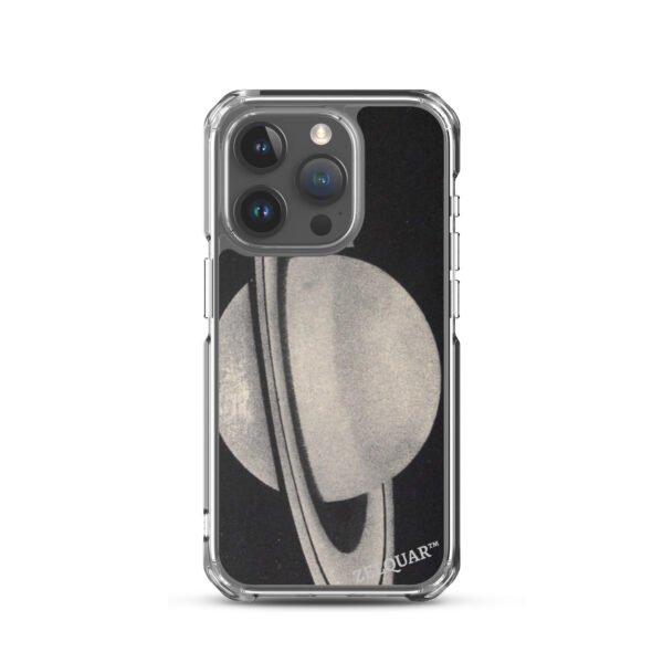 ZELQUAR™ Cosmic Orbit MagSafe iPhone Case | Minimalist Space-Inspired Transparent Protective Cover