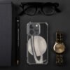 ZELQUAR™ Cosmic Orbit MagSafe iPhone Case | Minimalist Space-Inspired Transparent Protective Cover