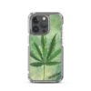 ZELQUAR™ Emerald Leaf MagSafe iPhone Case | Botanical Minimalist Transparent Protective Cover