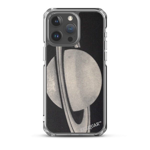 ZELQUAR™ Cosmic Orbit MagSafe iPhone Case | Minimalist Space-Inspired Transparent Protective Cover
