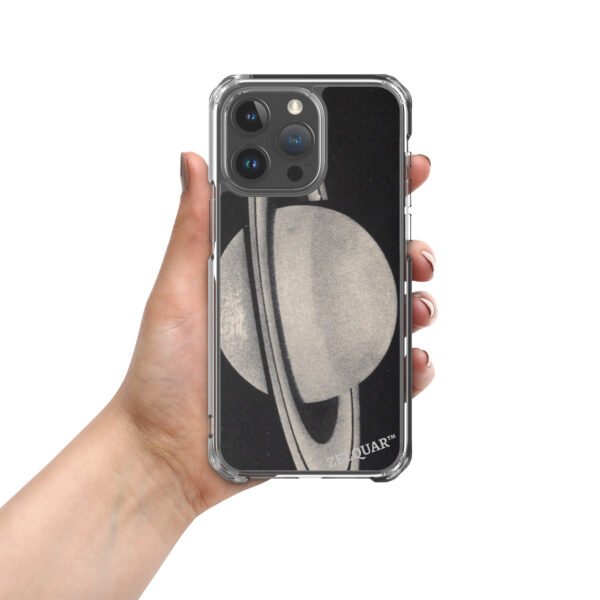 ZELQUAR™ Cosmic Orbit MagSafe iPhone Case | Minimalist Space-Inspired Transparent Protective Cover