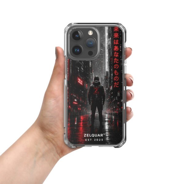 ZELQUAR™ Future Is Yours – Cyberpunk MagSafe® clear case for iPhone® | Premium Shockproof Cover