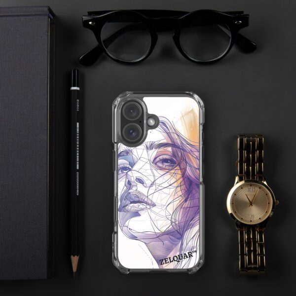 ZELQUAR™ Ethereal Muse MagSafe iPhone Case | Premium Transparent Shockproof Cover