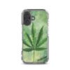 ZELQUAR™ Emerald Leaf MagSafe iPhone Case | Botanical Minimalist Transparent Protective Cover
