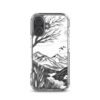ZELQUAR™ Minimal Nature Landscape MagSafe® clear case for iPhone® | Premium Mountain Art