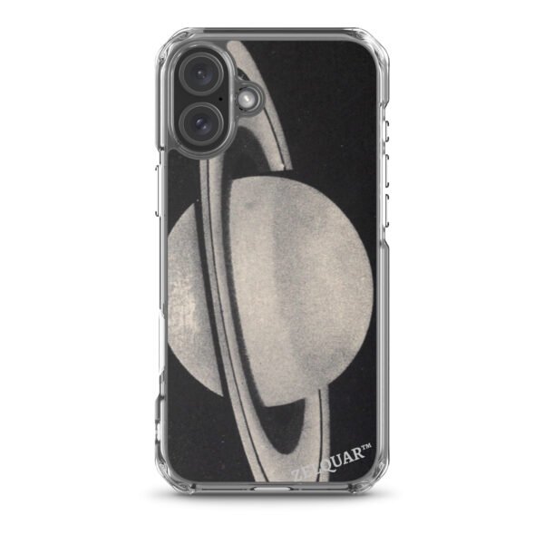 ZELQUAR™ Cosmic Orbit MagSafe iPhone Case | Minimalist Space-Inspired Transparent Protective Cover