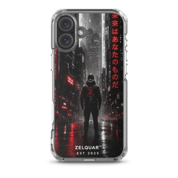 ZELQUAR™ Future Is Yours – Cyberpunk MagSafe® clear case for iPhone® | Premium Shockproof Cover