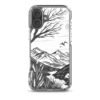 ZELQUAR™ Minimal Nature Landscape MagSafe® clear case for iPhone® | Premium Mountain Art