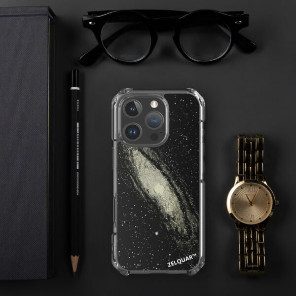 ZELQUAR™ Andromeda Galaxy MagSafe Clear Phone Case | Premium Cosmic Protective Case MagSafe® clear case for iPhone®