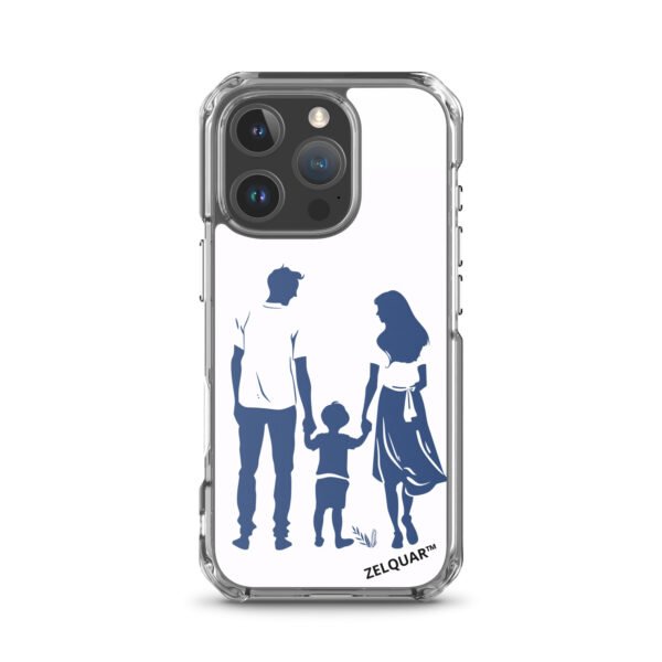 ZELQUAR™ Forever Together MagSafe iPhone Case | Minimalist Family Silhouette Transparent Cover