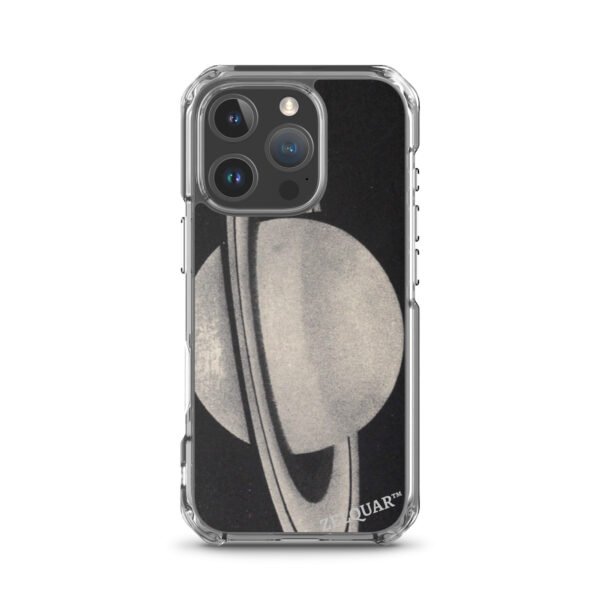 ZELQUAR™ Cosmic Orbit MagSafe iPhone Case | Minimalist Space-Inspired Transparent Protective Cover