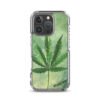 ZELQUAR™ Emerald Leaf MagSafe iPhone Case | Botanical Minimalist Transparent Protective Cover
