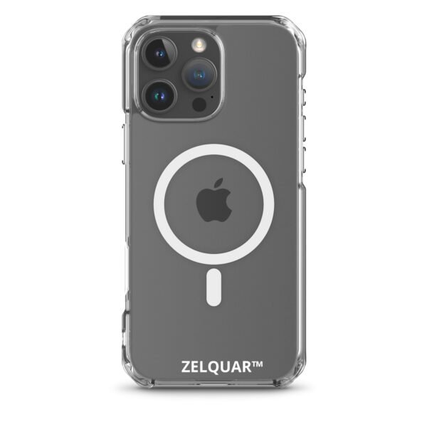 ZELQUAR™ Signature MagSafe Clear iPhone Case | Minimalist Premium Magnetic Protective Cover