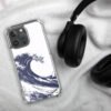 ZELQUAR™ Midnight Wave MagSafe iPhone Case | Japanese Ink Art Transparent Protective Cover
