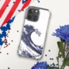 ZELQUAR™ Midnight Wave MagSafe iPhone Case | Japanese Ink Art Transparent Protective Cover