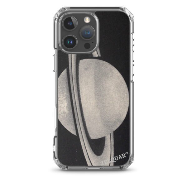 ZELQUAR™ Cosmic Orbit MagSafe iPhone Case | Minimalist Space-Inspired Transparent Protective Cover