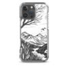 ZELQUAR™ Minimal Nature Landscape MagSafe® clear case for iPhone® | Premium Mountain Art