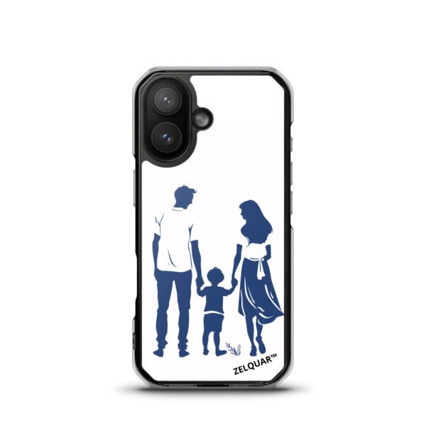 ZELQUAR™ Forever Together MagSafe iPhone Case | Minimalist Family Silhouette Transparent Cover