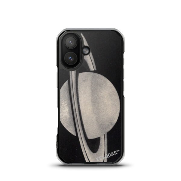 ZELQUAR™ Cosmic Orbit MagSafe iPhone Case | Minimalist Space-Inspired Transparent Protective Cover