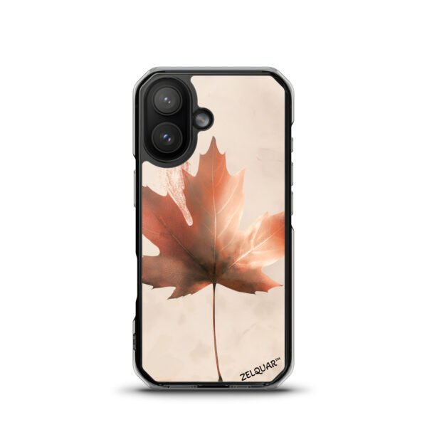 ZELQUAR™ Autumn Maple Leaf MagSafe® clear case for iPhone® | Minimal Nature Aesthetic Protective CoverMagSafe® clear case for iPhone®
