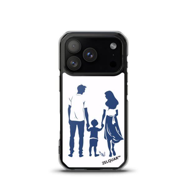 ZELQUAR™ Forever Together MagSafe iPhone Case | Minimalist Family Silhouette Transparent Cover