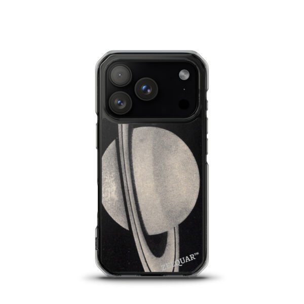 ZELQUAR™ Cosmic Orbit MagSafe iPhone Case | Minimalist Space-Inspired Transparent Protective Cover