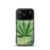 ZELQUAR™ Emerald Leaf MagSafe iPhone Case | Botanical Minimalist Transparent Protective Cover