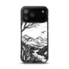 ZELQUAR™ Minimal Nature Landscape MagSafe® clear case for iPhone® | Premium Mountain Art