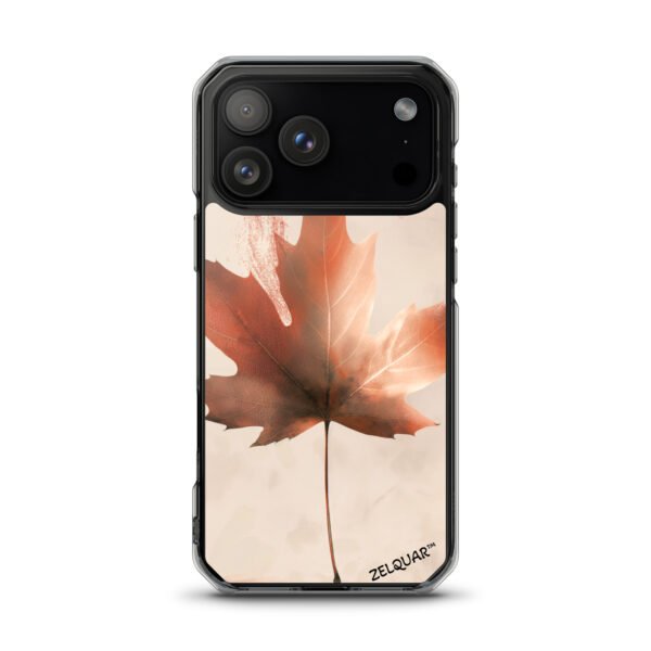 ZELQUAR™ Autumn Maple Leaf MagSafe® clear case for iPhone® | Minimal Nature Aesthetic Protective CoverMagSafe® clear case for iPhone®