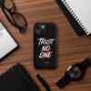 ZELQUAR™ Trust No One Premium MagSafe® tough case for iPhone® | Streetwear Edition