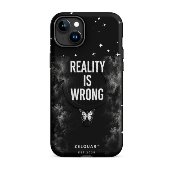 ZELQUAR™ Reality Is Wrong Premium MagSafe® tough case for iPhone® | Dark Aesthetic Edition