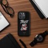 ZELQUAR™ Trust No One Premium MagSafe® tough case for iPhone® | Streetwear Edition